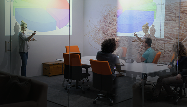 Espa�os de coworking e confer�ncias h�bridas