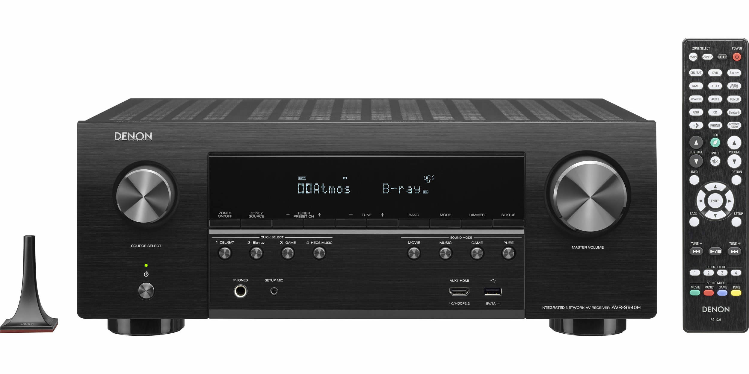 Receiver Denon AVR-S940H, 7.2 Canais, Network A/V Receiver