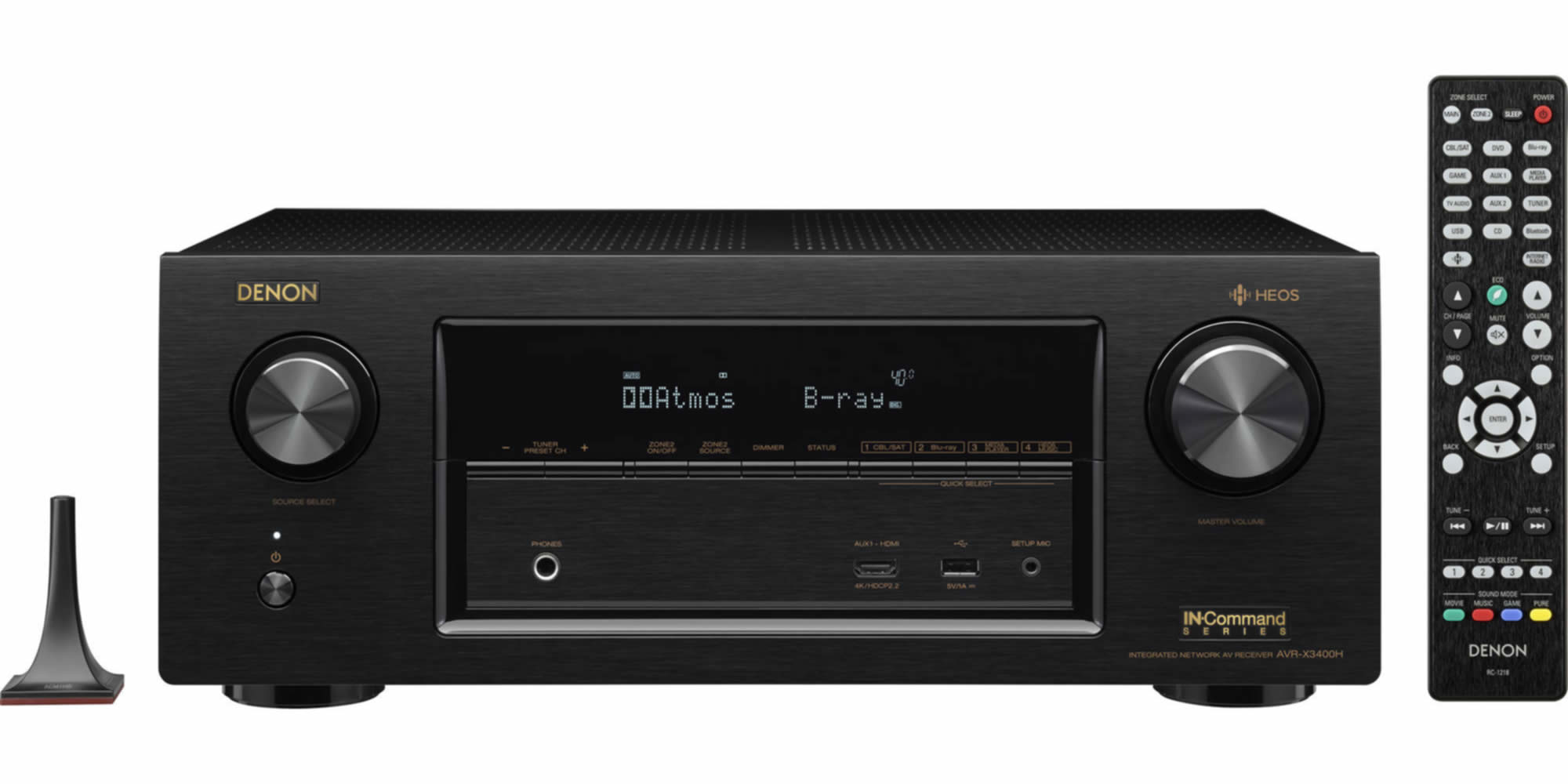 Receiver Denon AVR-X3400H, 7.2 Canais, Network A/V Receiver