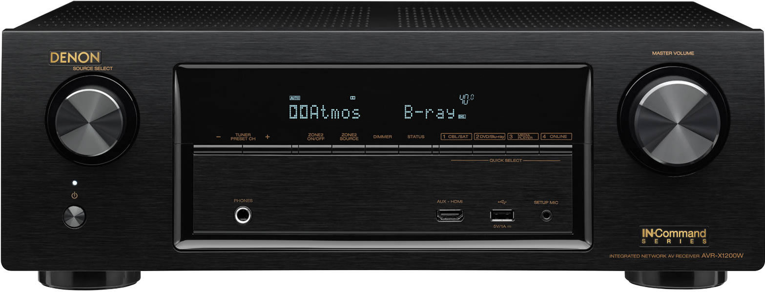 DENON AVアンプ AVR-X1200W Receiver Denon AVR-X1200W, 7.2 Canais, Network A/V Receiver