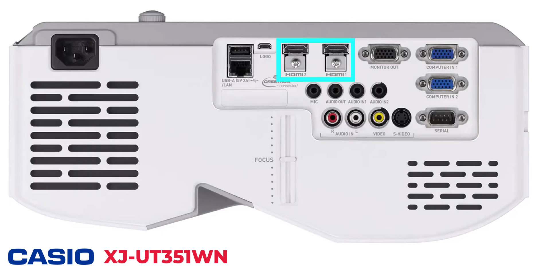 Projetor Casio XJ-UT351WN, 3500 Lúmens, WXGA, Laser/Led Hybrid