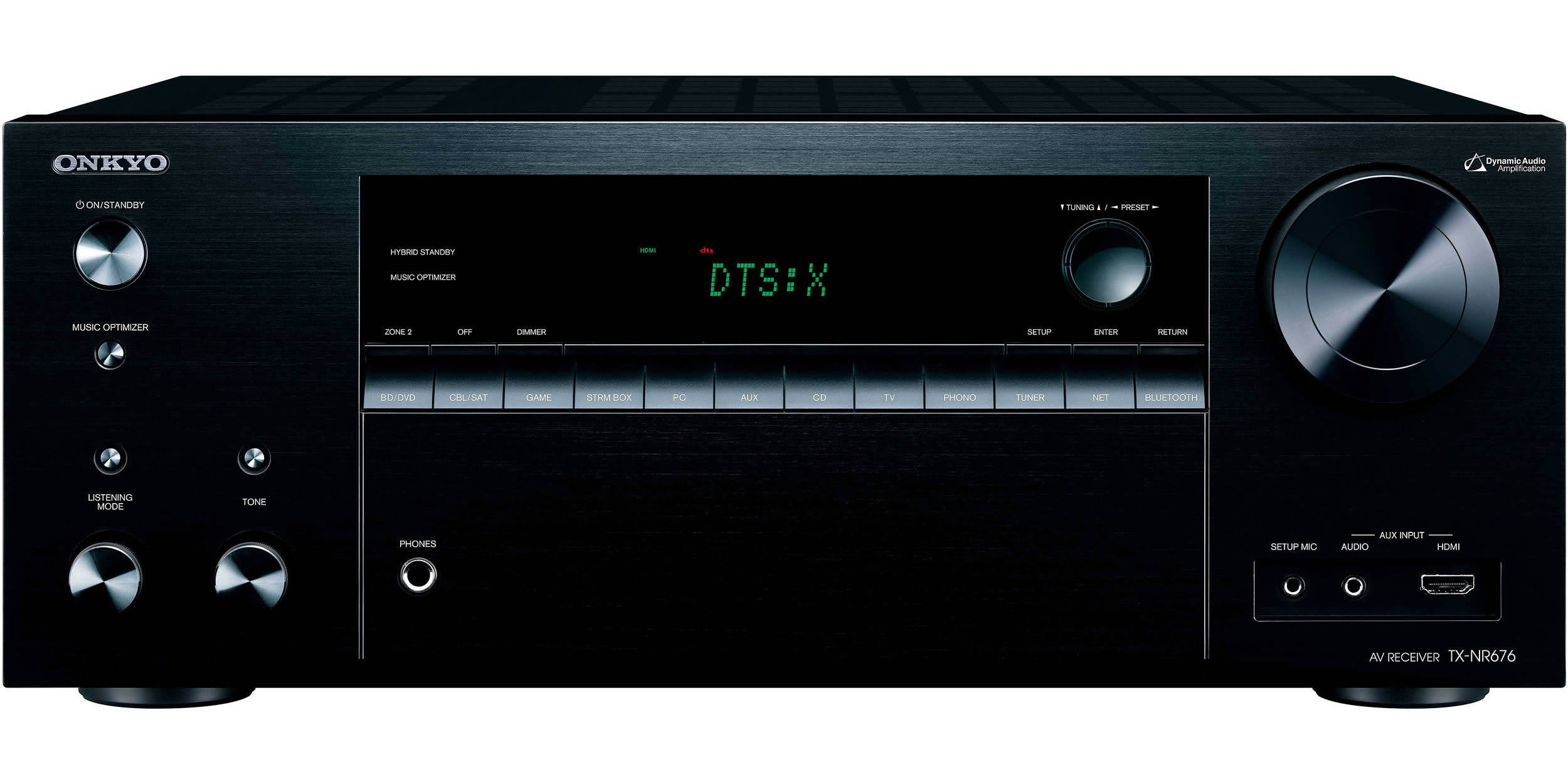 Receiver Onkyo TX-NR676, 7.2 Canais, Wi-Fi, Bluetooth, AirPlay