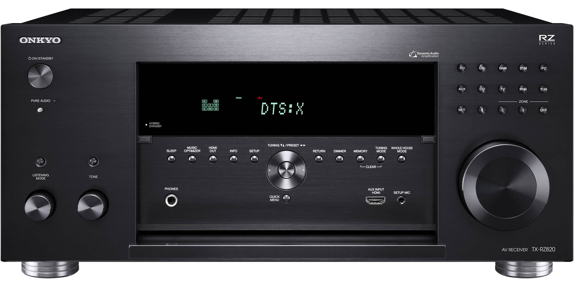 Receiver Onkyo TX-RZ820, 7.2 Canais, Wi-Fi, Bluetooth, AirPlay