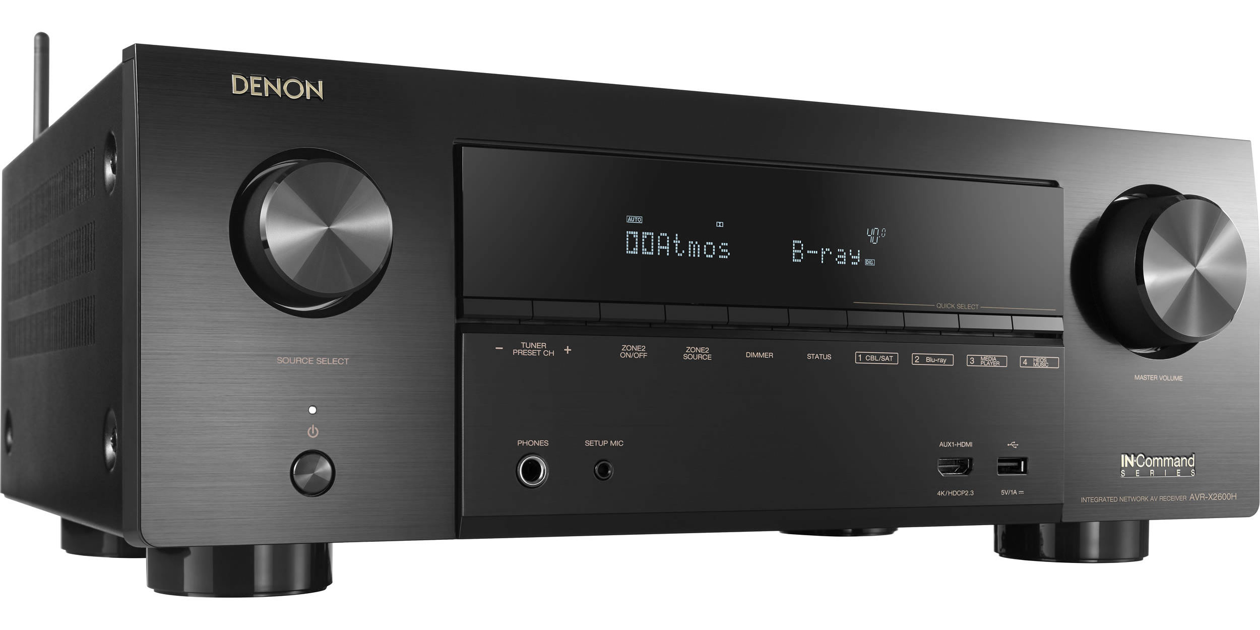 DENON AVR-X2600Ｈ AVアンプ Receiver Denon AVR-X2600H, 7.2 Canais, Network A/V Receiver