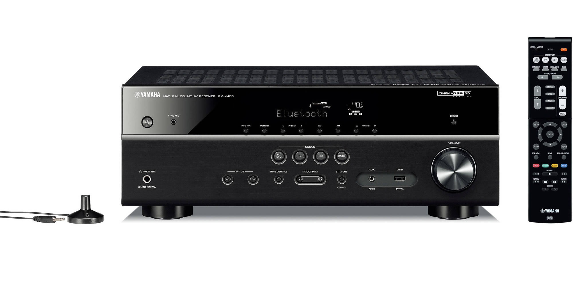 YAMAHA AVレシーバー　RX-v483（箱、付属品あり） Receiver Yamaha RX-V483, 5.1, Network, A/V Receiver | Global
